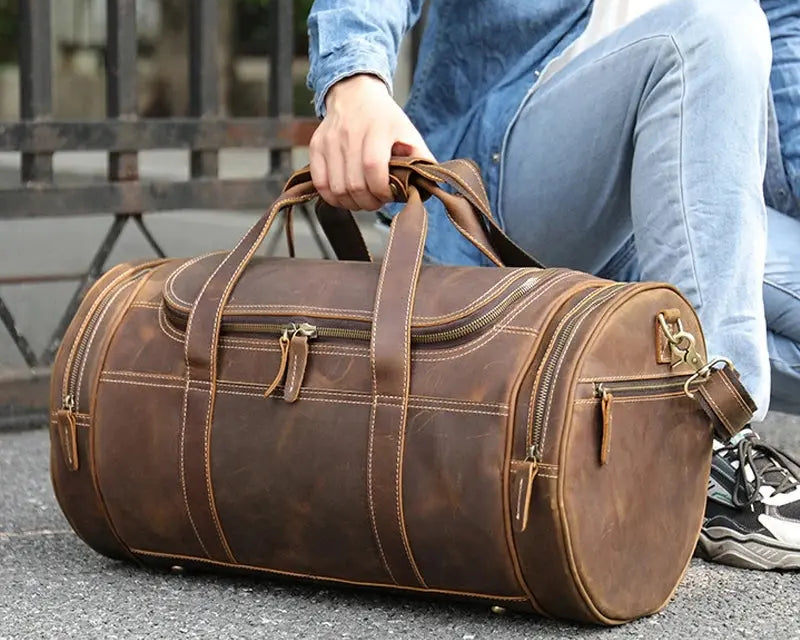 Genuine Leather Travel Bag: The Ultimate Stylish Travel Companion