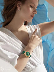 BONEST GATTI Women's Automatic Luxury Watch - Sapphire Crystal, 5ATM Waterproof, Luminous, Leather Strap Barry Polo