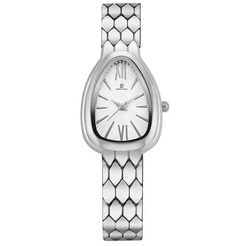 BARRY POLO Women's Luxury Quartz Watch - Oval Case, Waterproof, Shock Resistant, Stainless Steel Barry Polo