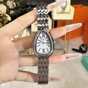 BARRY POLO Women's Luxury Quartz Watch - Oval Case, Waterproof, Shock Resistant, Stainless Steel Barry Polo