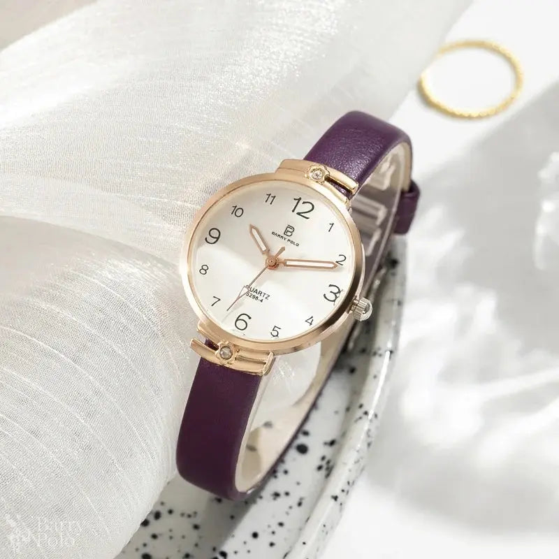 BARRY POLO  Women's Luxury Quartz Watch - Oval Case, Waterproof, Shock Resistant, Leather Strap Barry Polo