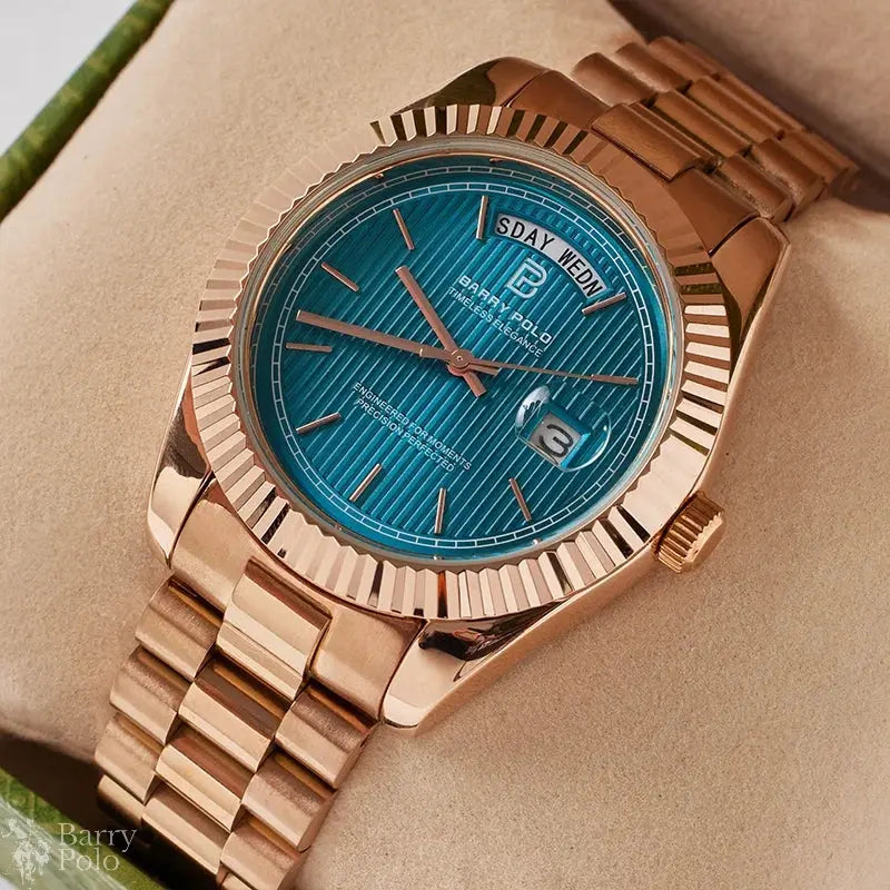 Date, Shock Resistant, Stainless Steel Barry Polo