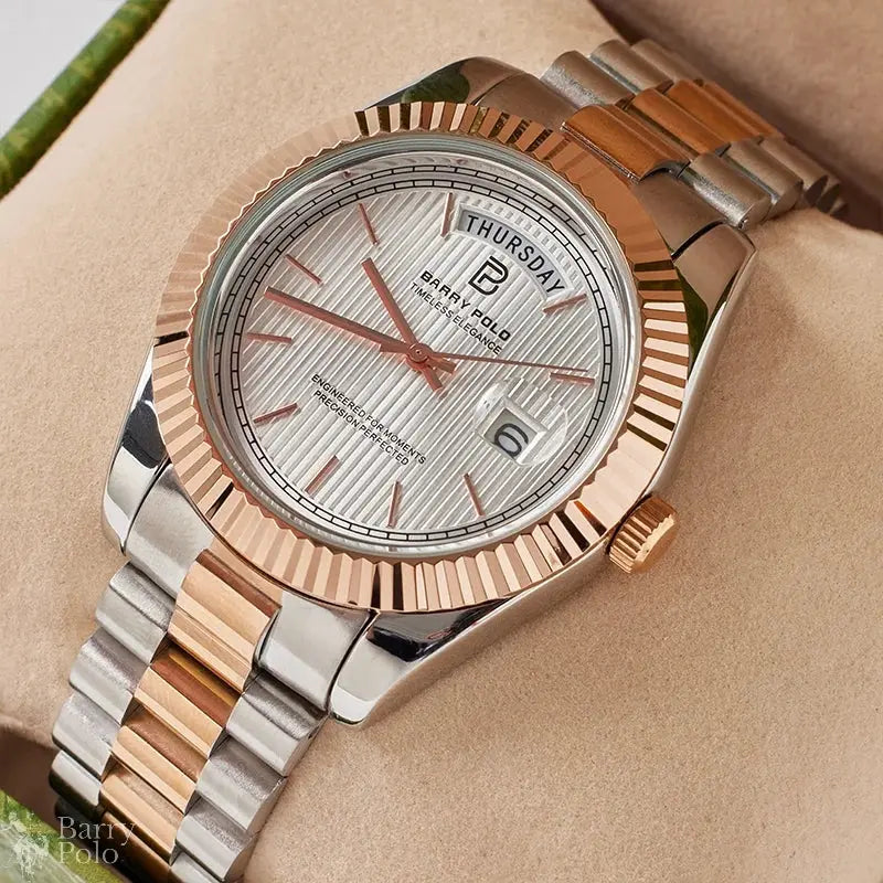 Date, Shock Resistant, Stainless Steel Barry Polo