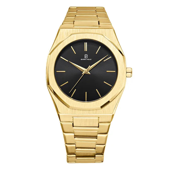 BARRY POLO High Quality Stainless Steel Business Gray Dial Simplicity Quartz Watch Watches