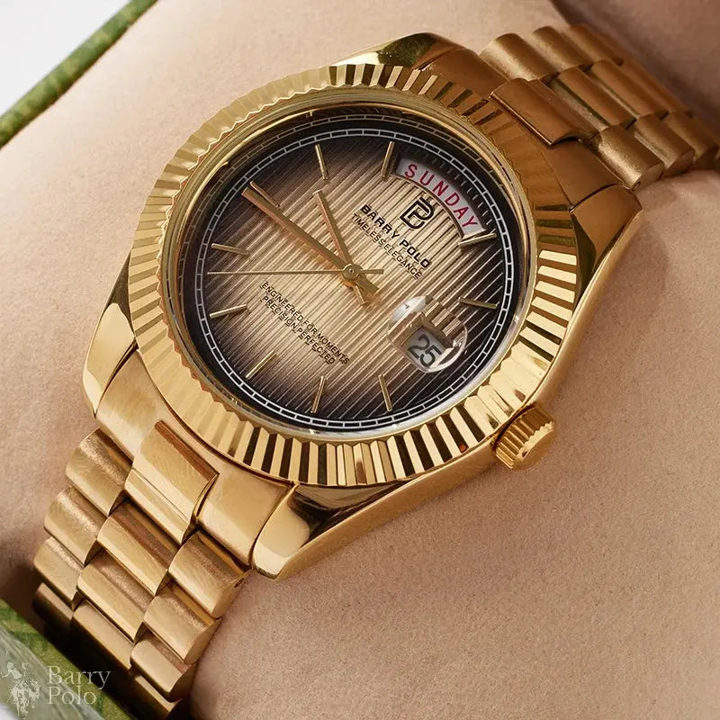 Date, Shock Resistant, Stainless Steel Barry Polo