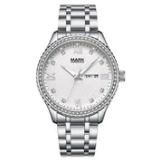 Mark Fairwhale FW-3740 Luxury Quartz Watch - Day/Date, Waterproof, Stainless Steel, Business & Sport Barry Polo