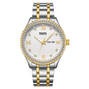Mark Fairwhale FW-3740 Luxury Quartz Watch - Day/Date, Waterproof, Stainless Steel, Business & Sport Barry Polo