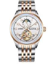 BONEST GATTI BG5808 Men's Automatic Luxury Sport Watch - Luminous Skeleton Dial, 5ATM Waterproof, Stainless Steel Barry Polo