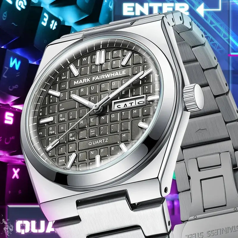 Mark Fairwhale FW-5012 Men's Quartz Fashion Watch with Luminous Display Barry Polo