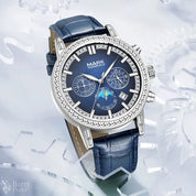 Mark Fairwhale FW-5970 Men's Quartz Luxury Sport Watch - Waterproof, Leather Strap Barry Polo