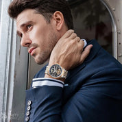 BONEST GATTI BG5808 Men's Automatic Luxury Sport Watch - Luminous Skeleton Dial, 5ATM Waterproof, Stainless Steel Barry Polo