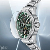 BONEST GATTI BG8803 Men's Automatic Luxury Sport Watch - Skeleton Dial, 5ATM Waterproof, Stainless Steel Barry Polo