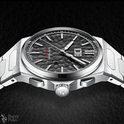 Lucky Harvey New Hammer Texture Men's Automatic Luxury Watch - Sapphire Crystal, Luminous, Auto Date, Stainless Steel Barry Polo
