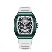 BONEST GATTI BG9904-A1 Men's Automatic Skeleton Watch - Sapphire Crystal, 5ATM Waterproof, Rubber Strap Barry Polo