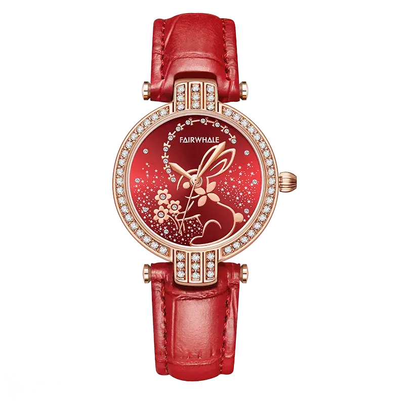 Fairwhale FW-3600 Women's Limited Edition Luxury Quartz Watch - Waterproof, Leather Strap, Elegant Design Barry Polo