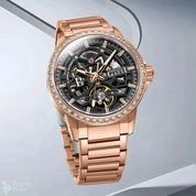 BONEST GATTI BG8803 Men's Automatic Luxury Sport Watch - Skeleton Dial, 5ATM Waterproof, Stainless Steel Barry Polo