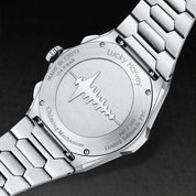 Lucky Harvey New Hammer Texture Men's Automatic Luxury Watch - Sapphire Crystal, Luminous, Auto Date, Stainless Steel Barry Polo