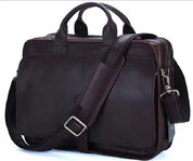 Luxury Genuine Leather Men Briefcase Business Bag Leather portfolio Laptop Bag Shoulder Messenger Bag male Document Office bag