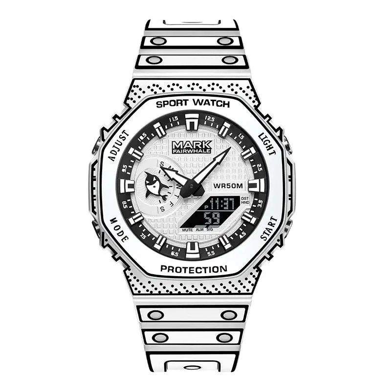 Mark Fairwhale FW-4470 Men's Sports Chronograph Digital Watch Barry Polo