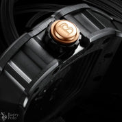 BONEST GATTI BG9904-A1 Men's Automatic Skeleton Watch - Sapphire Crystal, 5ATM Waterproof, Rubber Strap Barry Polo