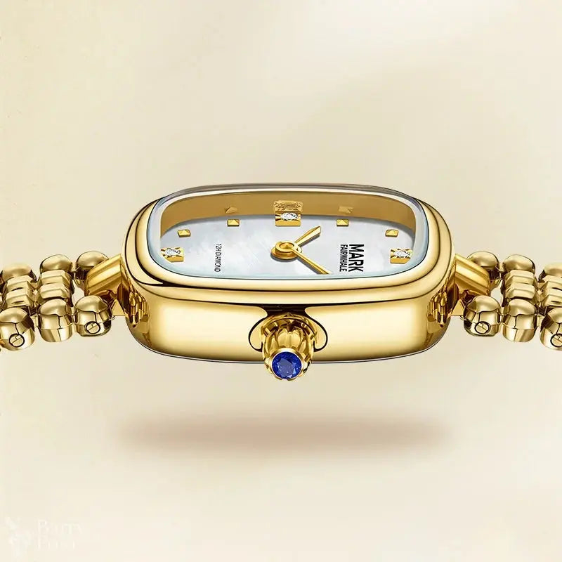 Mark Fairwhale FW-3060 Women's Quartz Luxury Sport Watch with Gold Sunburst Dial Barry Polo