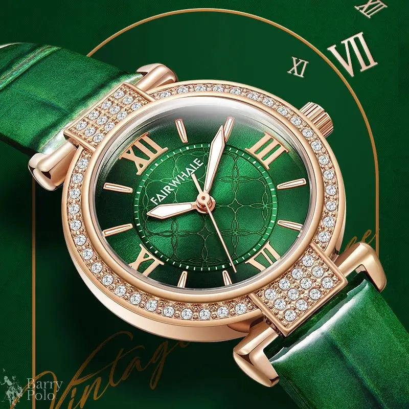 Fairwhale Multi-Color Alloy Women’s Quartz Watch - Luxury Fashion Gem Barry Polo