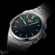 Lucky Harvey New Hammer Texture Men's Automatic Luxury Watch - Sapphire Crystal, Luminous, Auto Date, Stainless Steel Barry Polo