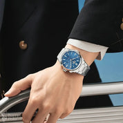 Lucky Harvey Chiming Men's Automatic Luxury Watch - Sapphire Crystal, Luminous, Day/Date, Stainless Steel Barry Polo