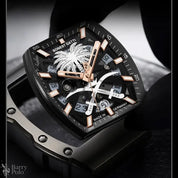 BONEST GATTI BG9904-A1 Men's Automatic Skeleton Watch - Sapphire Crystal, 5ATM Waterproof, Rubber Strap Barry Polo