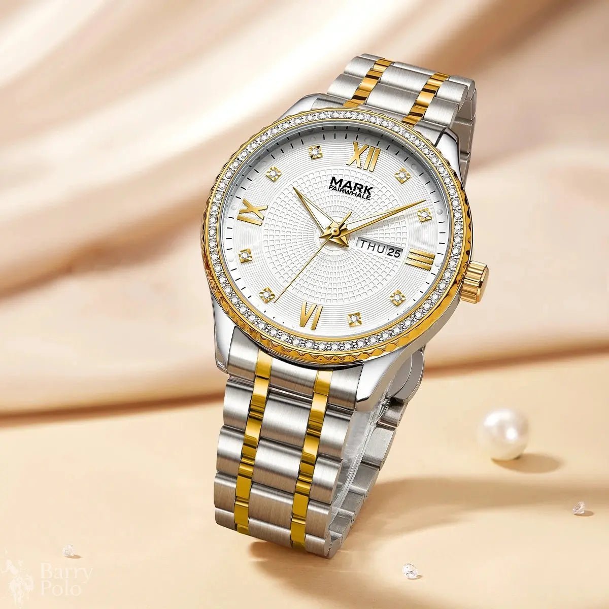 Date, Waterproof, Stainless Steel, Business & Sport Barry Polo