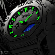 Mark Fairwhale FW-4470 Men's Sports Chronograph Digital Watch Barry Polo