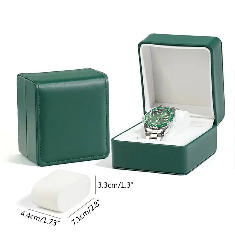 Single Wooden Wrist Watch Box PU Leather Watch Box Single Display Luxury Storage for Case For Wristwatches for Smart Wat