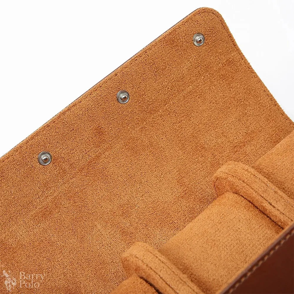 1/2/3-Slot Watch Roll Travel Case Portable Vintage Leather Watch Display Case Storage Box Watch Organizers Men Christmas Gift