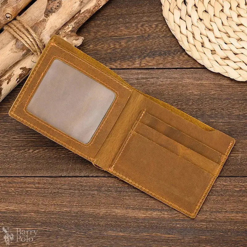 Vintage Leather Driver License Wallet Men Women Genuine Leather Slim Wallet Organizer Cover Male Female Minimalist Card Holder