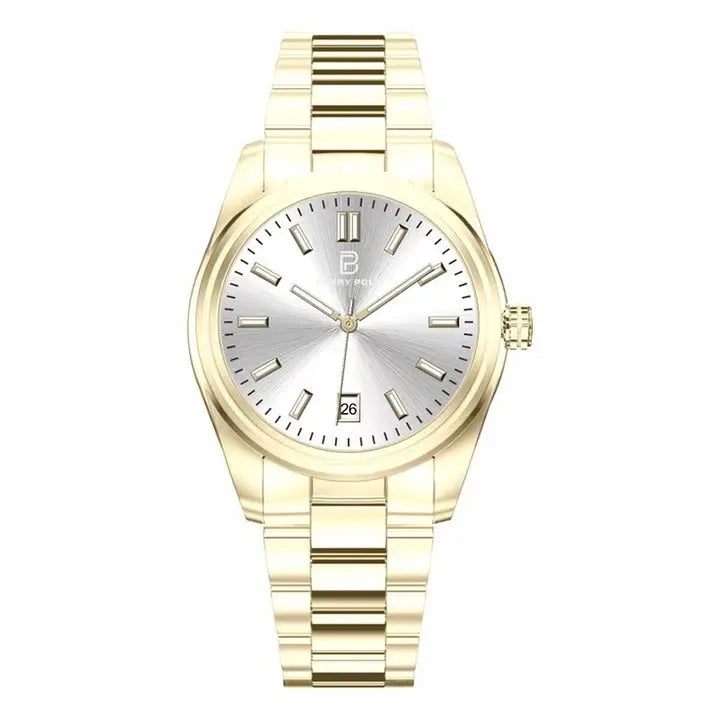 BARRY POLO Famous Stainless Steel Waterproof Luxury Custom Logo Black Men Quartz Watch in Wristwatch for Men