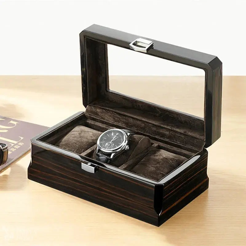 Barry Polo Black Elegance Watch Box - 3 Slots Barry Polo