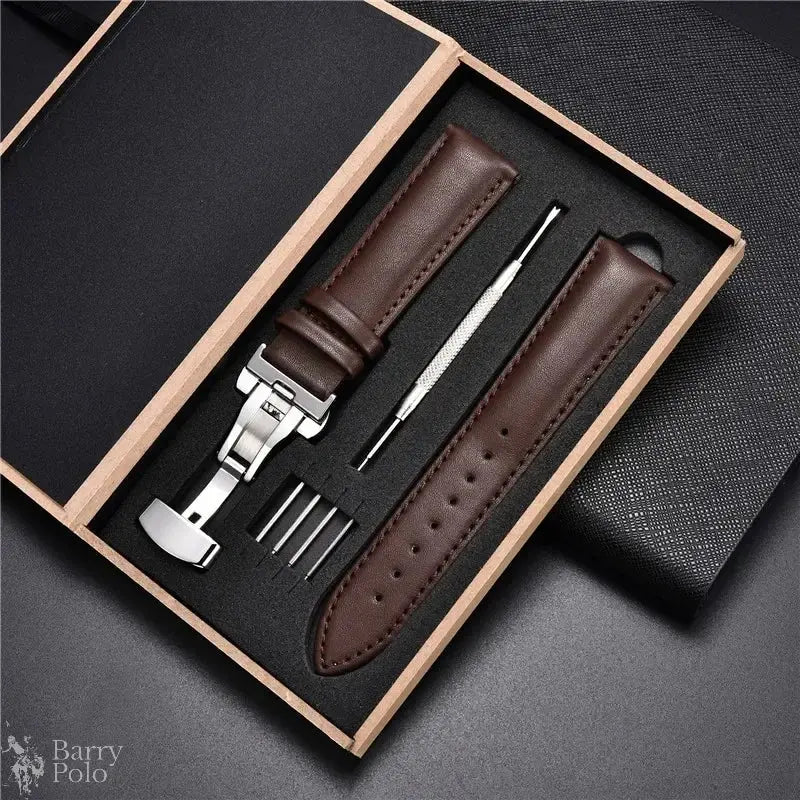 Barry Polo Genuine Leather Watchband 18-24mm - Elevate Your Style with Luxury Barry Polo