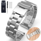 Barry Polo Metal Strap Stainless Steel Bracelet 18-25mm - Luxury Seiko Upgrade Barry Polo