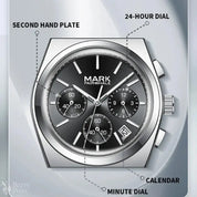 MARK FAIRWHALE 5170 Business Luxury Men Watch Multifunction Chronograph Calendar Quartz Wristwatches Waterproof Watches for Man