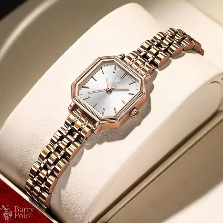 BARRY POLO New Fashion Ladies Quartz Watch Customized Luxury Simple Square Students Stainless Steel Alloy Case for Women