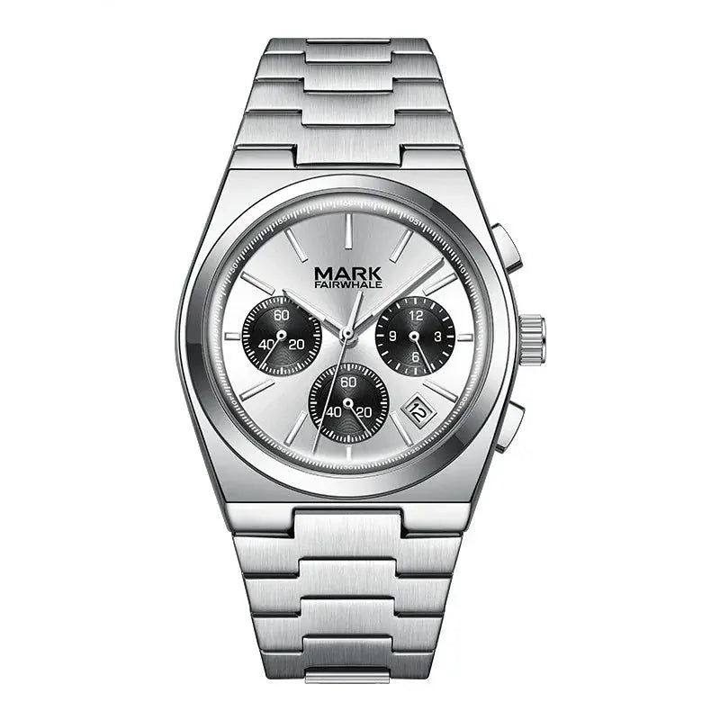 MARK FAIRWHALE 5170 Business Luxury Men Watch Multifunction Chronograph Calendar Quartz Wristwatches Waterproof Watches for Man