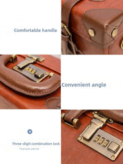 Barry Polo Retro British Hard Shell Suitcase Handbag - Password Protected Luxury Barry Polo