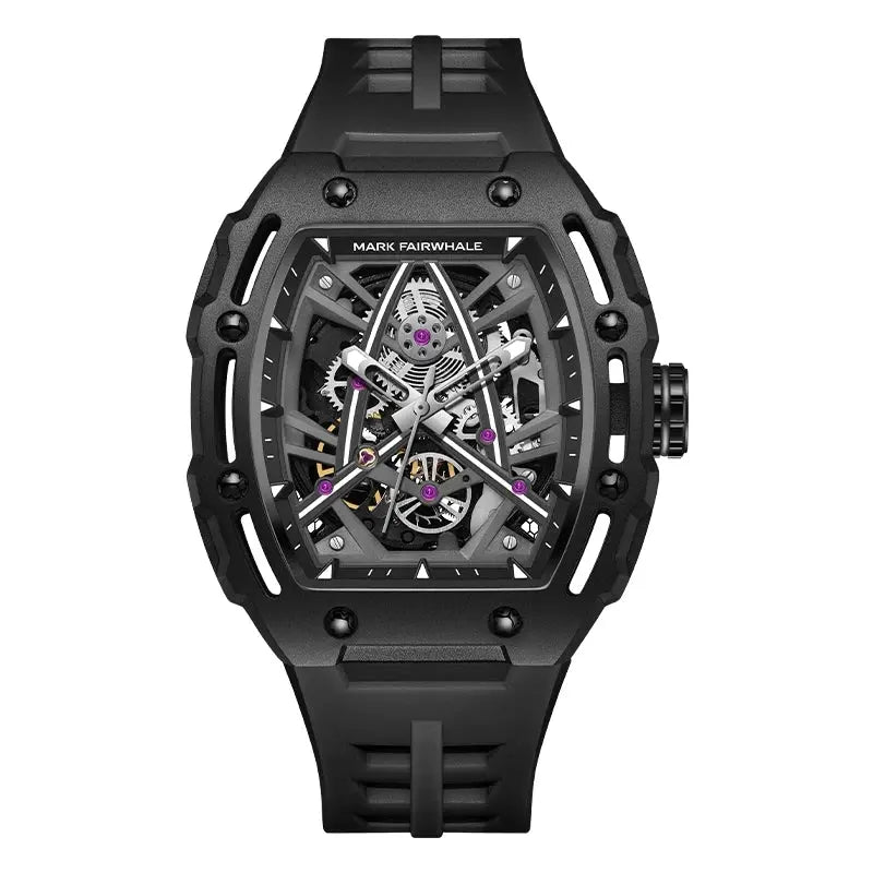 MARK FAIRWHALE 6650 Luxury Automatic Watch Tonneau Sport Waterproof Mechanical Movement Watches for Man