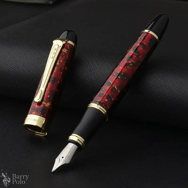 Luxury Long Knife Blade Tip Fountain Pen 3.0mm Nib Hand-polished Collectible  Pocket Design Portable Cute Pens Office Supplies