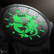 Mark Fairwhale Brand 5038 Mens Watches Stainless Steel Strap Casual Quartz Sports Wristwatch Luxury Waterproof Watches for Men