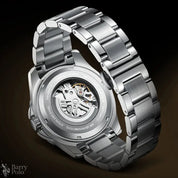 MARK FAIRWHALE 6950 Male Clock Automatic Movement Luminous Waterproof Stainless Steel Business Mechanical Watches for Man