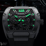 Mark Fairwhale Automatic Movement Men Watches Fashion Casual Sport Rubber Band Waterproof Mechanical Watch