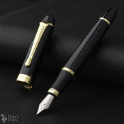 Luxury Long Knife Blade Tip Fountain Pen 3.0mm Nib Hand-polished Collectible  Pocket Design Portable Cute Pens Office Supplies
