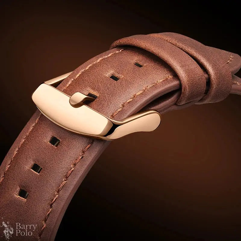 Mark Fairwhale Brand 5800 Luxury New Simple Quartz Watch High Quality Leather Strap Waterproof Luminous Moon Phase Mens Watches