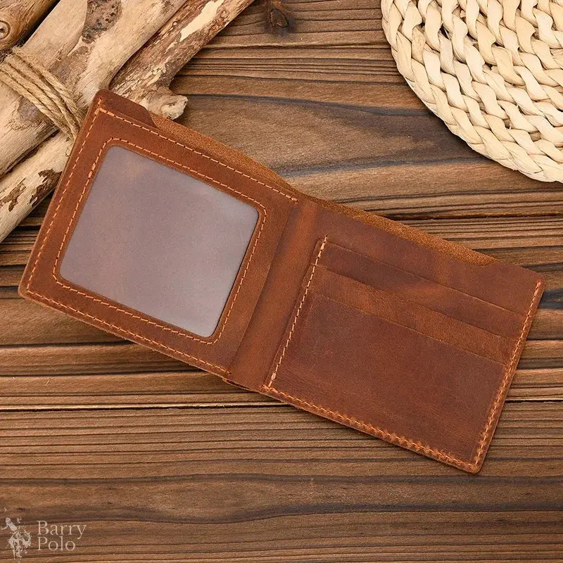 Vintage Leather Driver License Wallet Men Women Genuine Leather Slim Wallet Organizer Cover Male Female Minimalist Card Holder